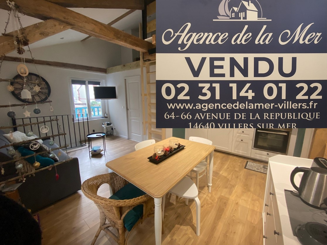 Vente Appartement 40m² 3 Pièces à Villers-sur-Mer (14640) - Agence De La Mer